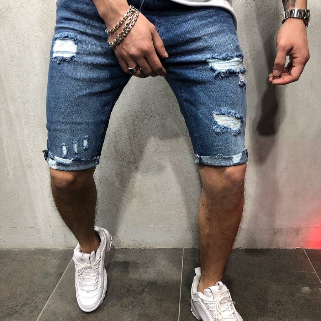 Bermuda Jeans Masculina Phelipo Romenzi RZ508 feita em jeans premium, design moderno e caimento impecável, unindo conforto, estilo e versatilidade.