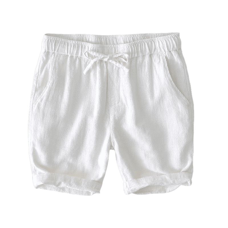 Bermuda Linho Masculina Romenzi Verano RZ500 feita em linho leve, com caimento sofisticado, ideal para frescor, conforto e estilo em diversas ocasiões.