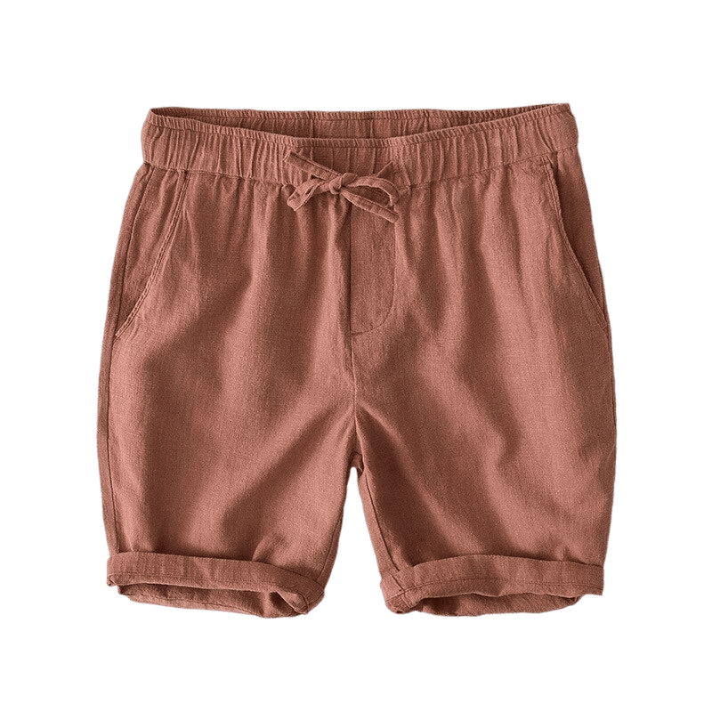Bermuda Linho Masculina Romenzi Verano RZ500 feita em linho leve, com caimento sofisticado, ideal para frescor, conforto e estilo em diversas ocasiões.