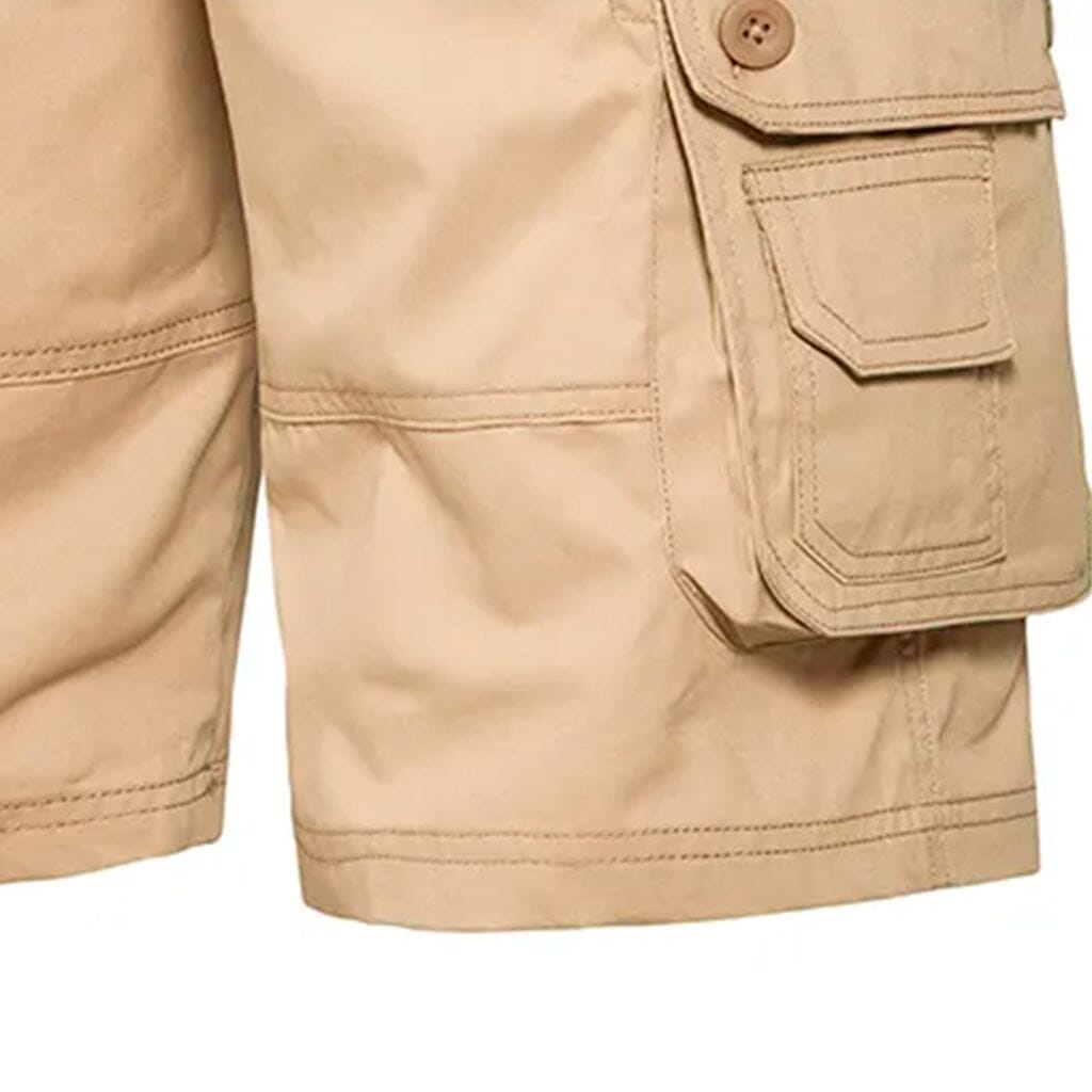 Bermuda Masculina Cargo Pro Romenzi RZ523 feita em brim premium, com caimento ajustado, design funcional e moderno que une conforto, estilo e praticidade.