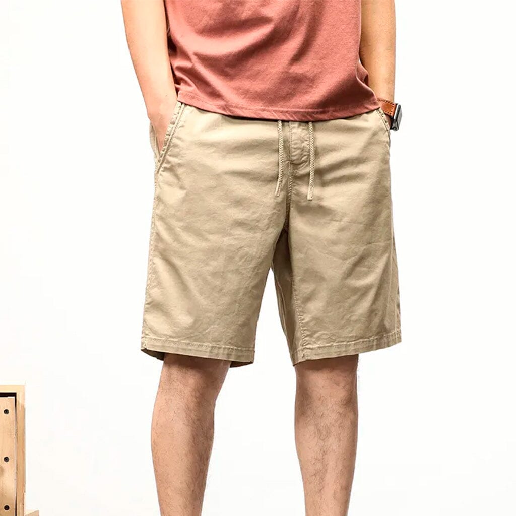 Bermuda Masculina Street Romenzi RZ514 feita em sarja premium, caimento ajustado e design moderno que une conforto, durabilidade e estilo versátil.