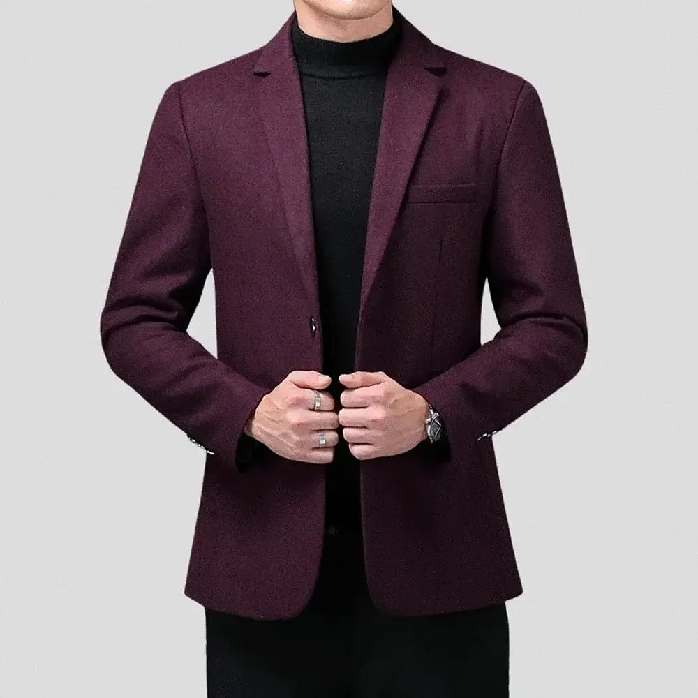 Blazer Masculino Slim Herrera Romenzi RZ061, com design slim fit, moderno e confortável. Disponível em materiais de alta qualidade.