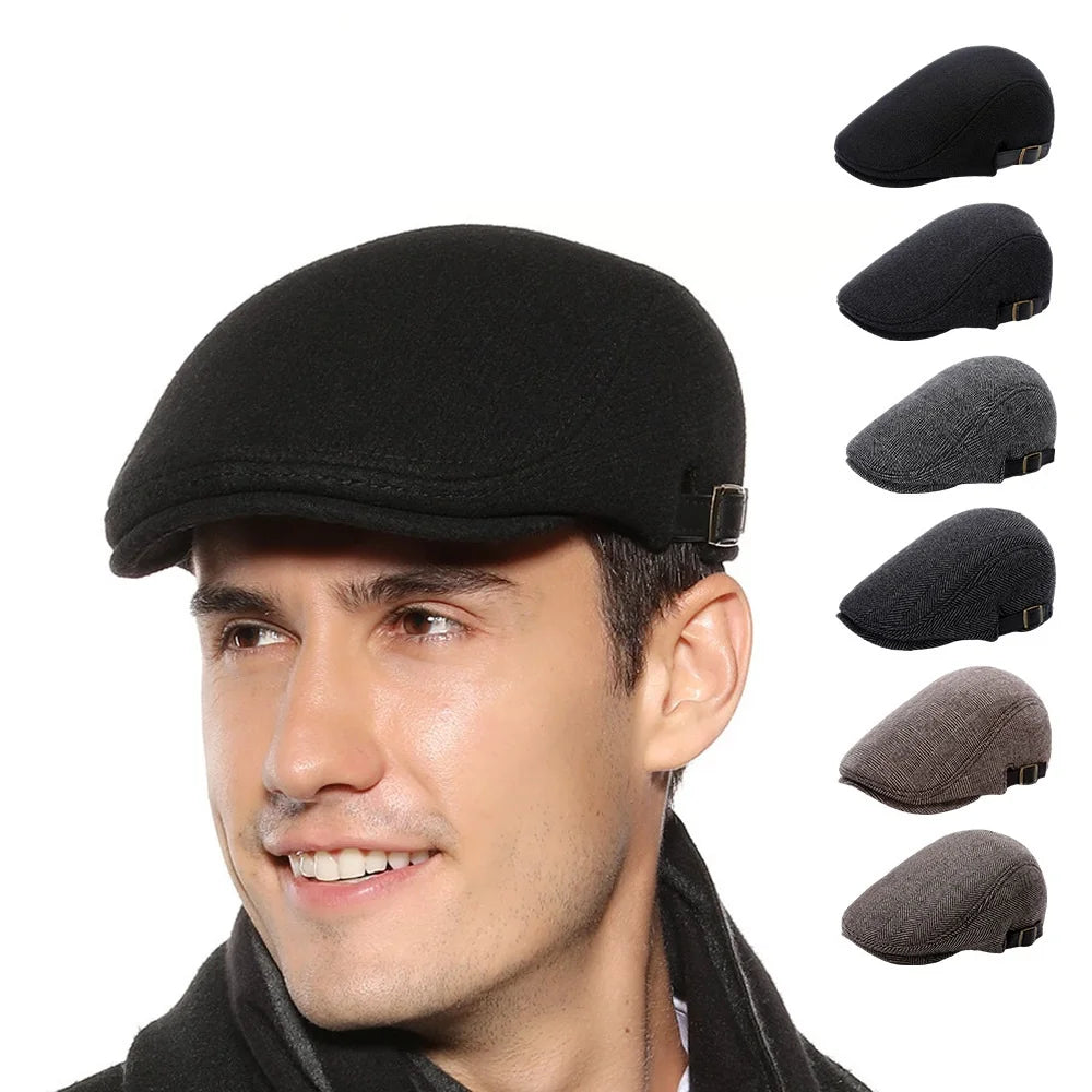 Boina Masculina Ajustável France Romenzi RZ267 com design clássico francês, confeccionada em materiais premium e ajuste interno ergonômico para máximo conforto.