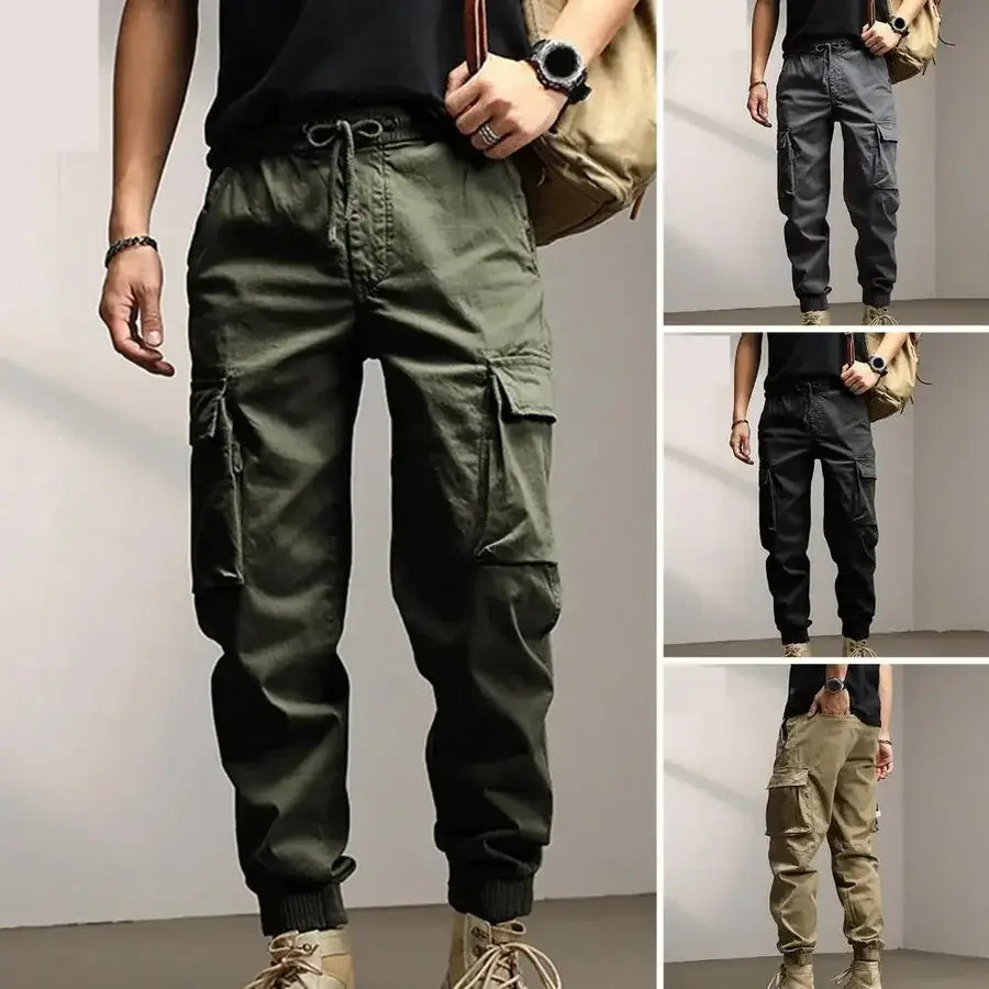 Calça Casual Masculina Romenzi Street RZ259 com design slim, costuras reforçadas e bolsos versáteis. Perfeita para estilo moderno e conforto diário.