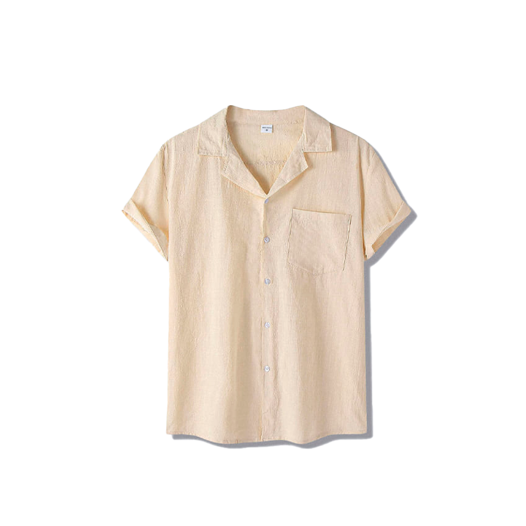Camisa de Linho Romenzi Portofino RZ569 feita em linho premium, com caimento impecável e design elegante que combina frescor, conforto e estilo casual.