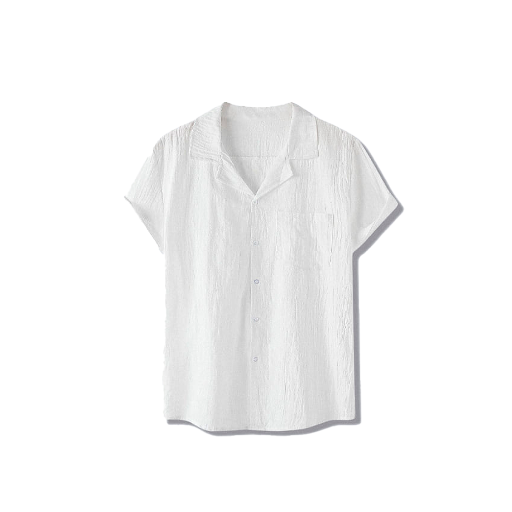 Camisa de Linho Romenzi Portofino RZ569 feita em linho premium, com caimento impecável e design elegante que combina frescor, conforto e estilo casual.