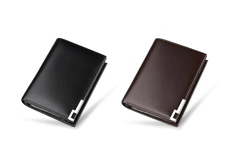 Carteira Masculina Couro Neil Romenzi RZ490 em couro PU, design compacto, sofisticado e ideal para o homem moderno que valoriza praticidade.