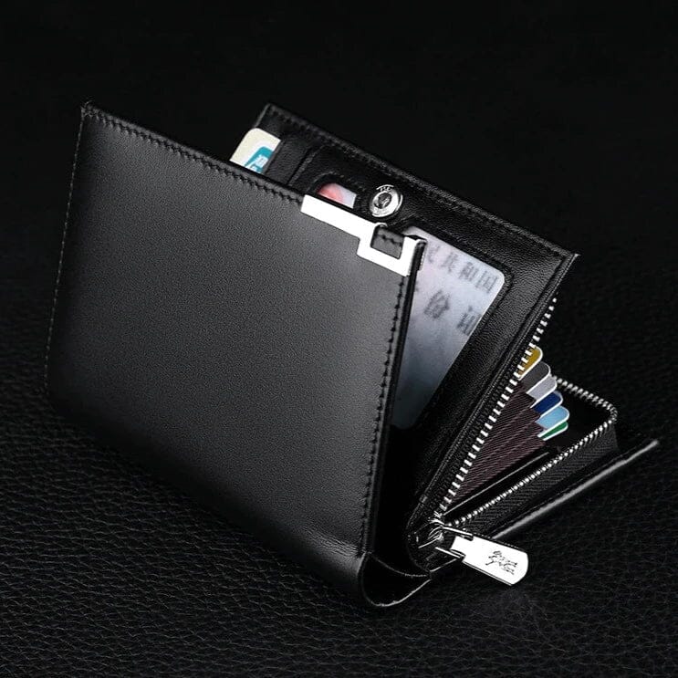 Carteira Masculina Couro Neil Romenzi RZ490 em couro PU, design compacto, sofisticado e ideal para o homem moderno que valoriza praticidade.