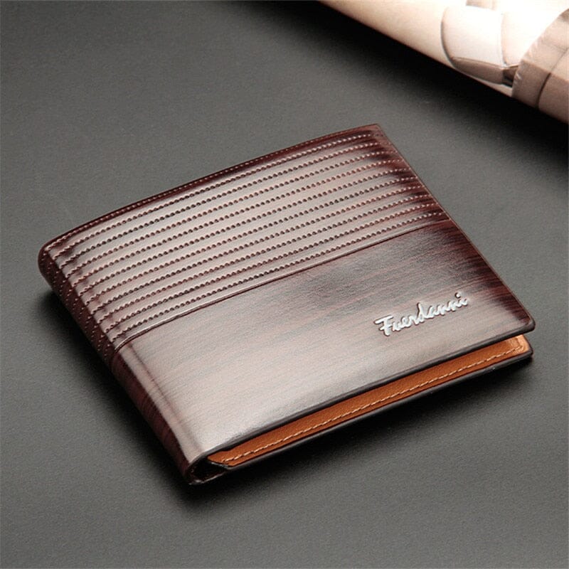 Carteira Masculina de Couro Denner Romenzi RZ485 feita em PU, elegante e funcional, ideal para cartões, documentos, CNH e dinheiro no dia a dia.