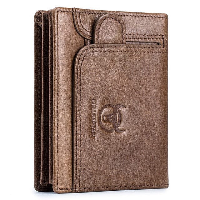Carteira Masculina Kalel Romenzi RZ477 em couro PU, design compacto, organização inteligente e toque sofisticado para uso diário com elegância.