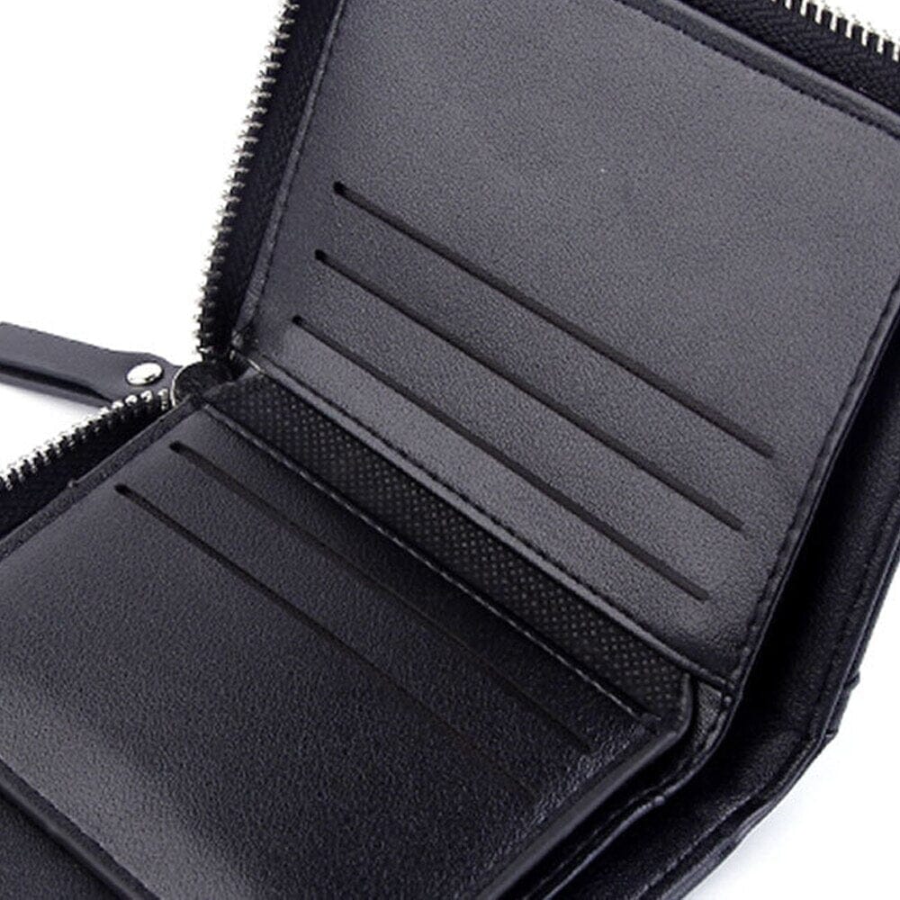Carteira Masculina de Couro Tyler Romenzi RZ486, compacta e elegante, ideal para documentos, cartões e uso diário com estilo moderno.