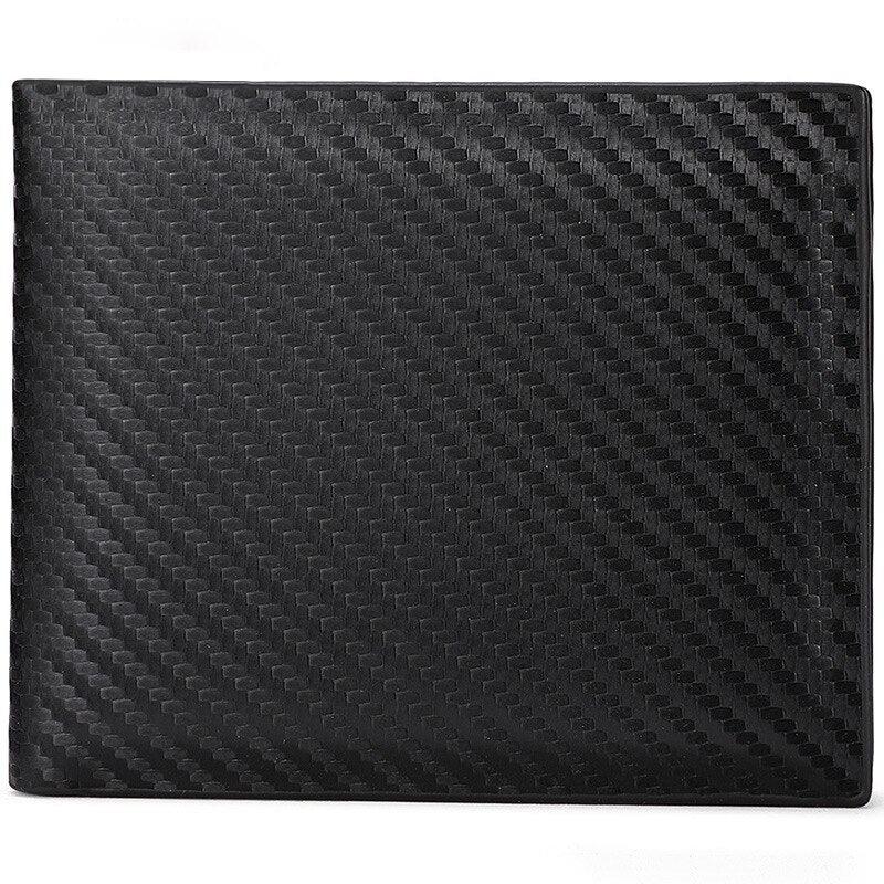 Carteira Masculina Romenzi New Carbon RZ492 com couro legítimo, tecnologia RFID e compartimentos funcionais para cartões, CNH e documentos pessoais.