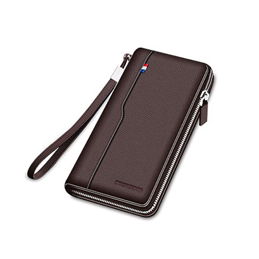Carteira Masculina Safepocket Romenzi RZ488 com RFID, couro legítimo e design porta-passaporte para cartões, CNH e documentos essenciais.