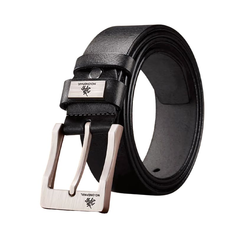 Cinto Masculino de Couro Romenzi Mens RZ475 com fivela metálica e acabamento premium, ideal para compor visuais elegantes e sofisticados.