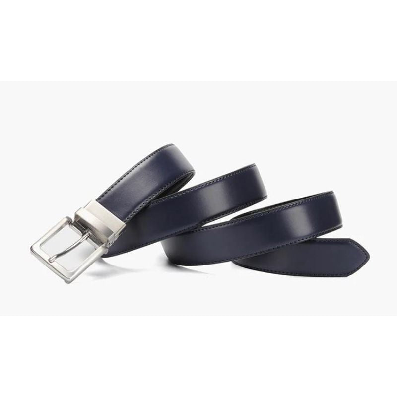 Cinto Social Masculino Couro Romenzi Noir RZ463 com acabamento premium e estilo clássico para looks sofisticados e duradouros.