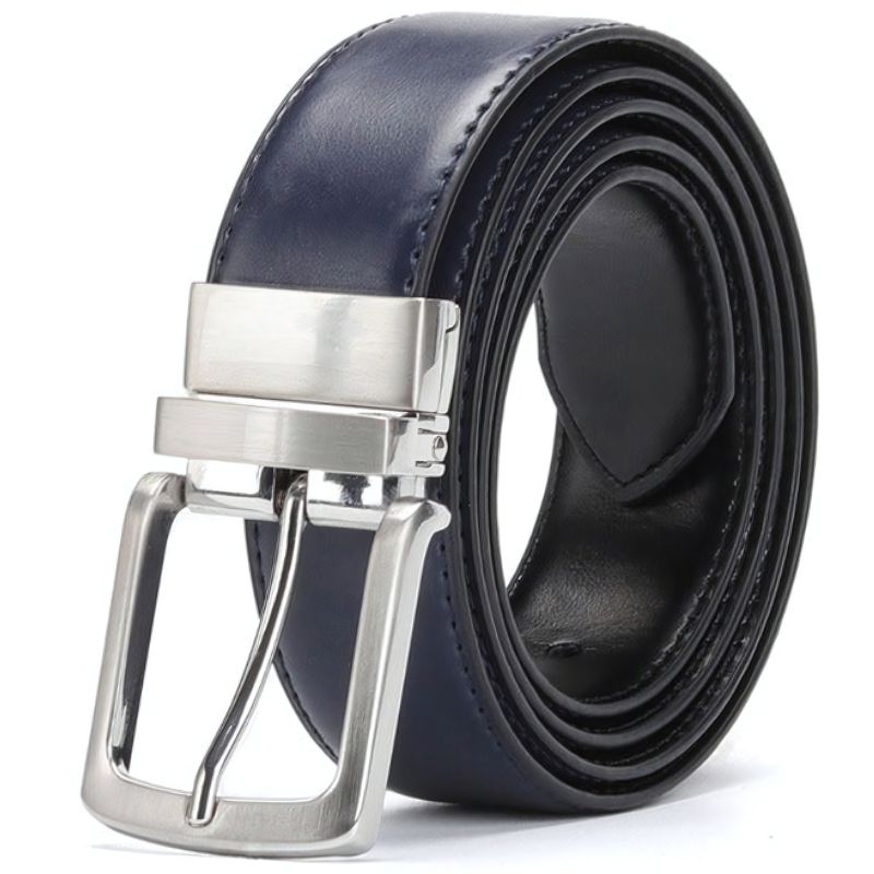 Cinto Social Masculino Couro Romenzi Noir RZ463 com acabamento premium e estilo clássico para looks sofisticados e duradouros.