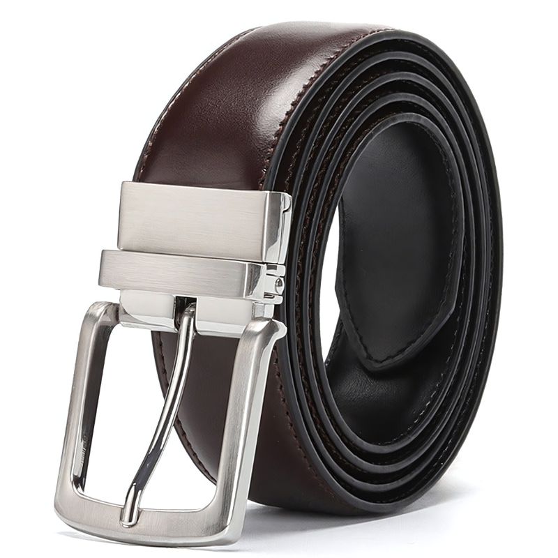 Cinto Social Masculino Couro Romenzi Noir RZ463 com acabamento premium e estilo clássico para looks sofisticados e duradouros.