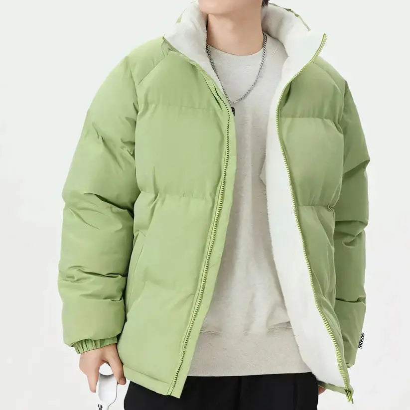Jaqueta Bobojaco Masculina Romenzi Alpha RZ241 com design sofisticado, ajuste impecável e parte interna em lã. Ideal para conforto e estilo no inverno.