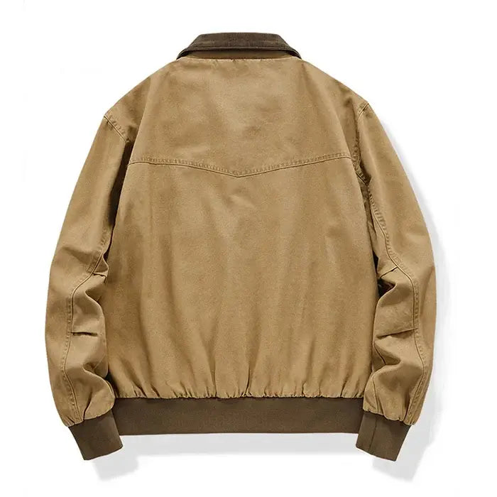 Jaqueta Bomber Vintage Masculina Romenzi RZ319 com estilo retrô, interior forrado e tecido resistente. Elegância e conforto para uso diário e especial.