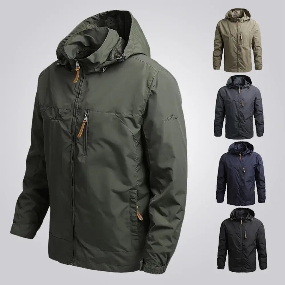 JaquetaCorta Vento Impermeável Romenzi RZ040, tecido resistente, design ergonômico e proteção contra vento e chuva. Ideal para aventuras ao ar livre.