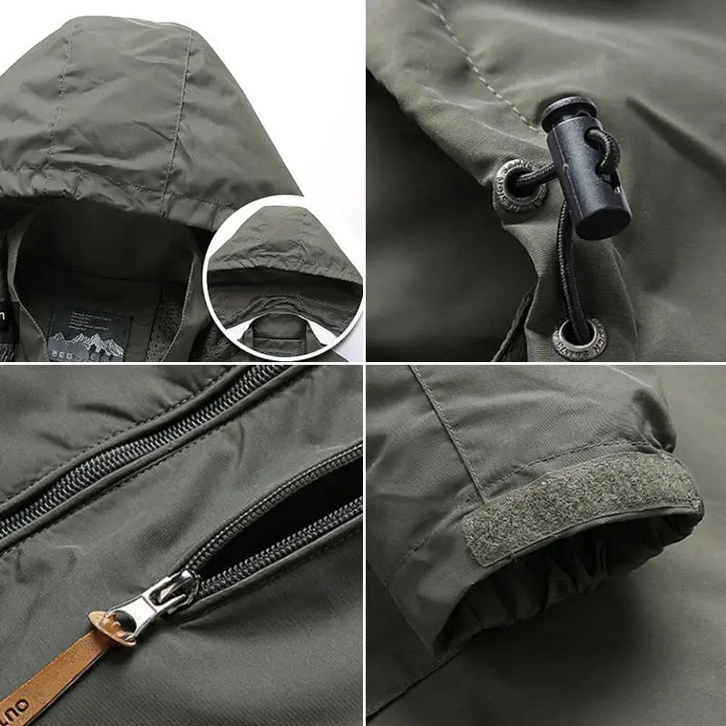 Jaqueta Corta Vento Impermeável Romenzi RZ040, tecido resistente, design ergonômico e proteção contra vento e chuva. Ideal para aventuras ao ar livre.