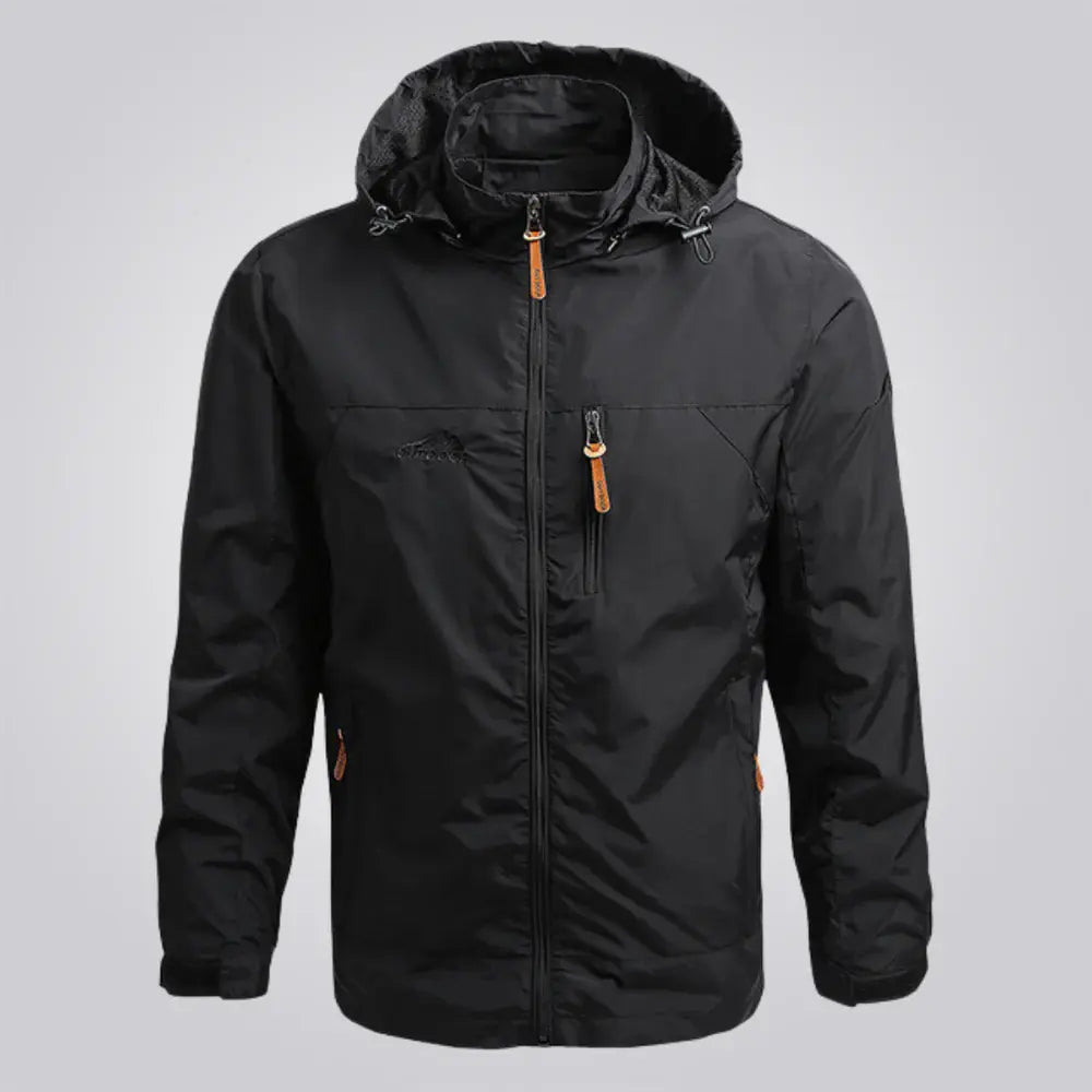 Jaqueta Corta Vento Impermeável Romenzi RZ040, tecido resistente, design ergonômico e proteção contra vento e chuva. Ideal para aventuras ao ar livre.