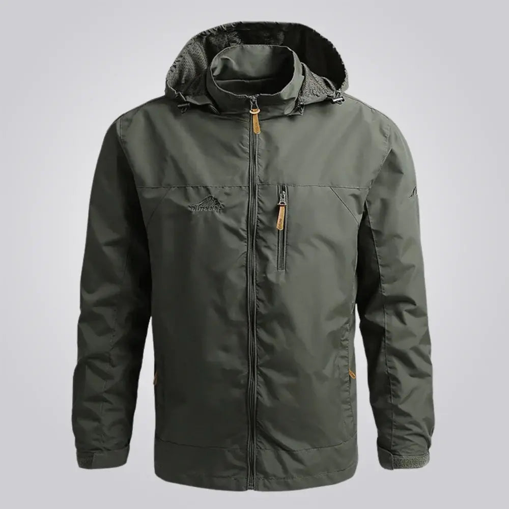 Jaqueta Corta Vento Impermeável Romenzi RZ040, tecido resistente, design ergonômico e proteção contra vento e chuva. Ideal para aventuras ao ar livre.