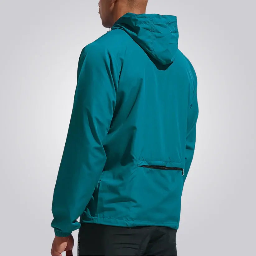 Jaqueta Corta Vento Masculina Aero Romenzi RZ236, impermeável e refletiva, design moderno e proteção climática.
