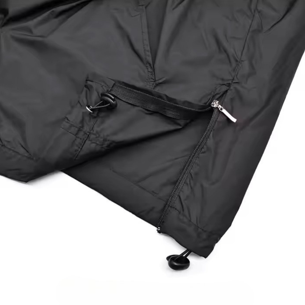 Jaqueta Corta Vento Masculina Aero Romenzi RZ236, impermeável e refletiva, design moderno e proteção climática.