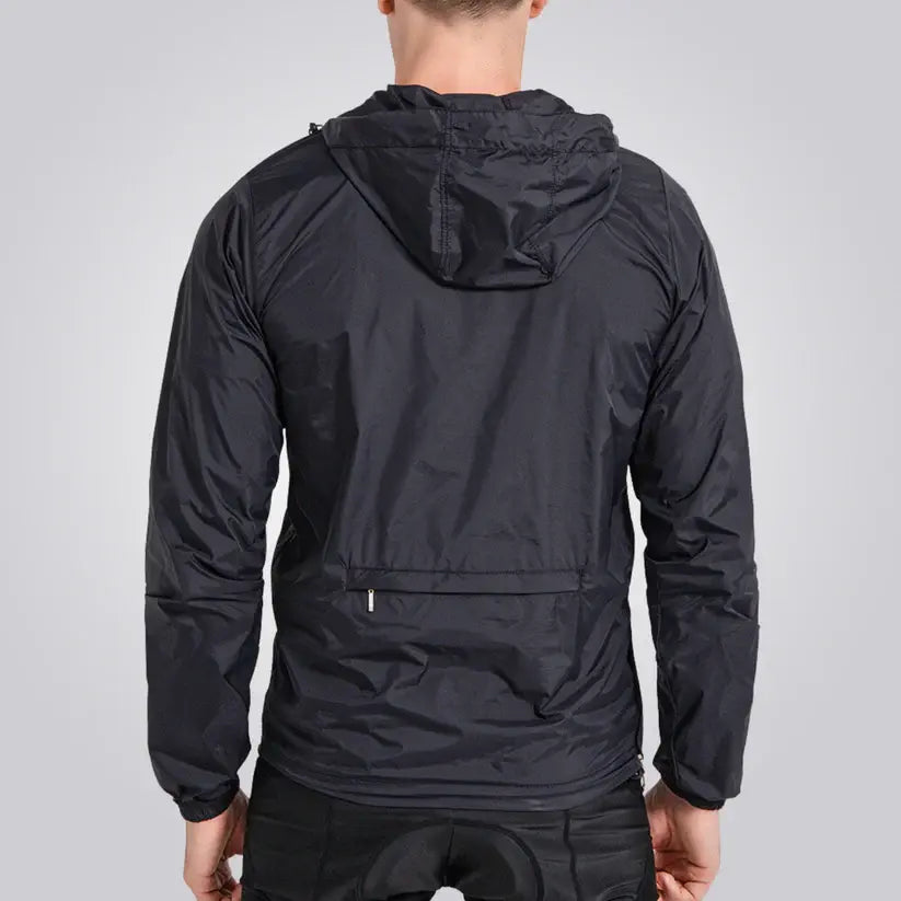 Jaqueta Corta Vento Masculina Aero Romenzi RZ236, impermeável e refletiva, design moderno e proteção climática.