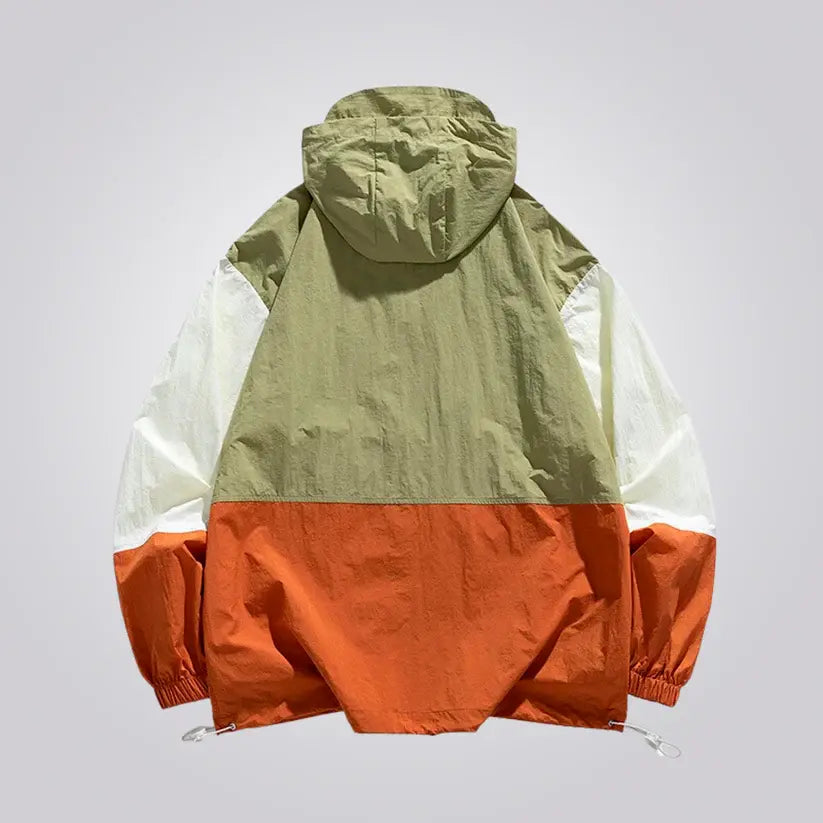 Jaqueta Corta Vento Masculina Romenzi RZ237, design funcional, proteção contra chuva e vento para atividades ao ar livre.