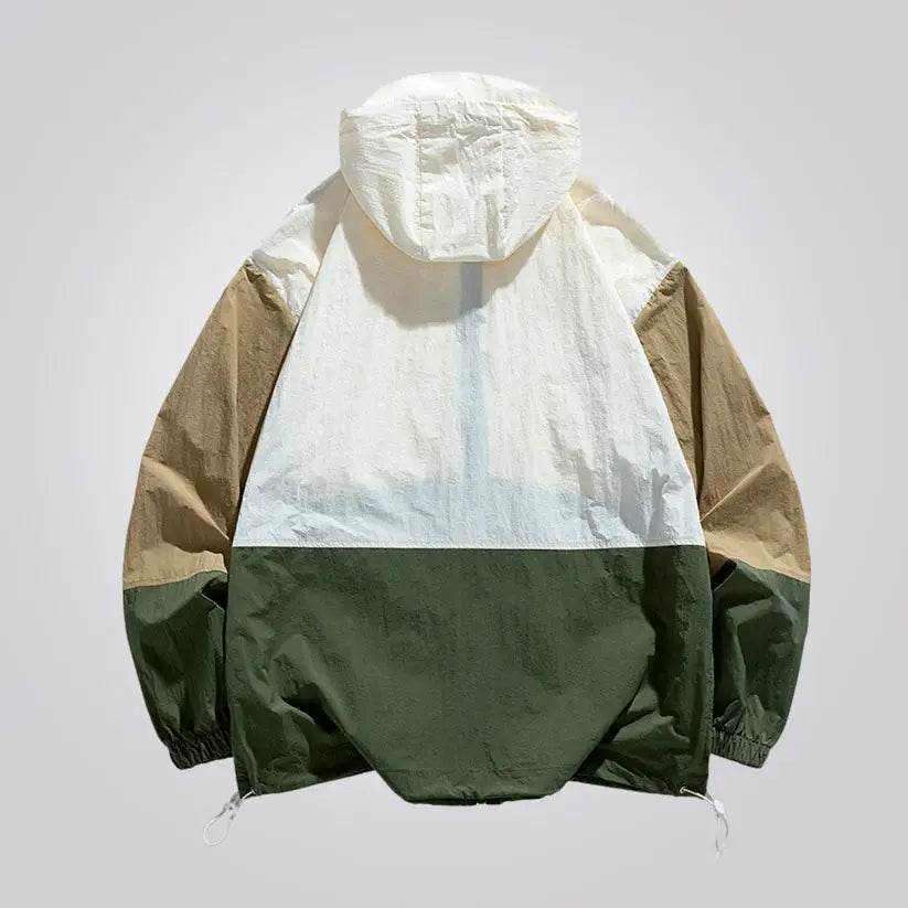 Jaqueta Corta Vento Masculina Romenzi RZ237, design funcional, proteção contra chuva e vento para atividades ao ar livre.