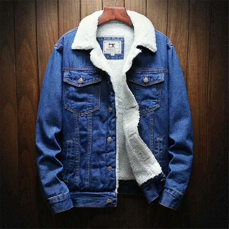 Jaqueta Jeans Masculina Forrada em Lã Romenzi RZ162 com forro em lã, estilo elegante e conforto para o inverno.
