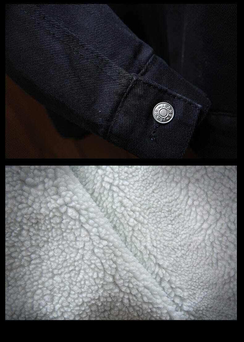 Jaqueta Jeans Masculina Forrada em Lã Romenzi RZ162 com forro em lã, estilo elegante e conforto para o inverno.