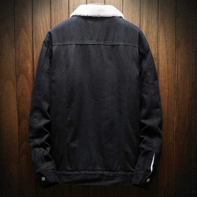 Jaqueta Jeans Masculina Forrada em Lã Romenzi RZ162 com forro em lã, estilo elegante e conforto para o inverno.
