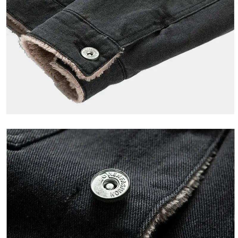 Jaqueta Jeans Masculina Forrada Romenzi RZ233, design refinado, interior forrado, conforto e estilo para homens modernos.
