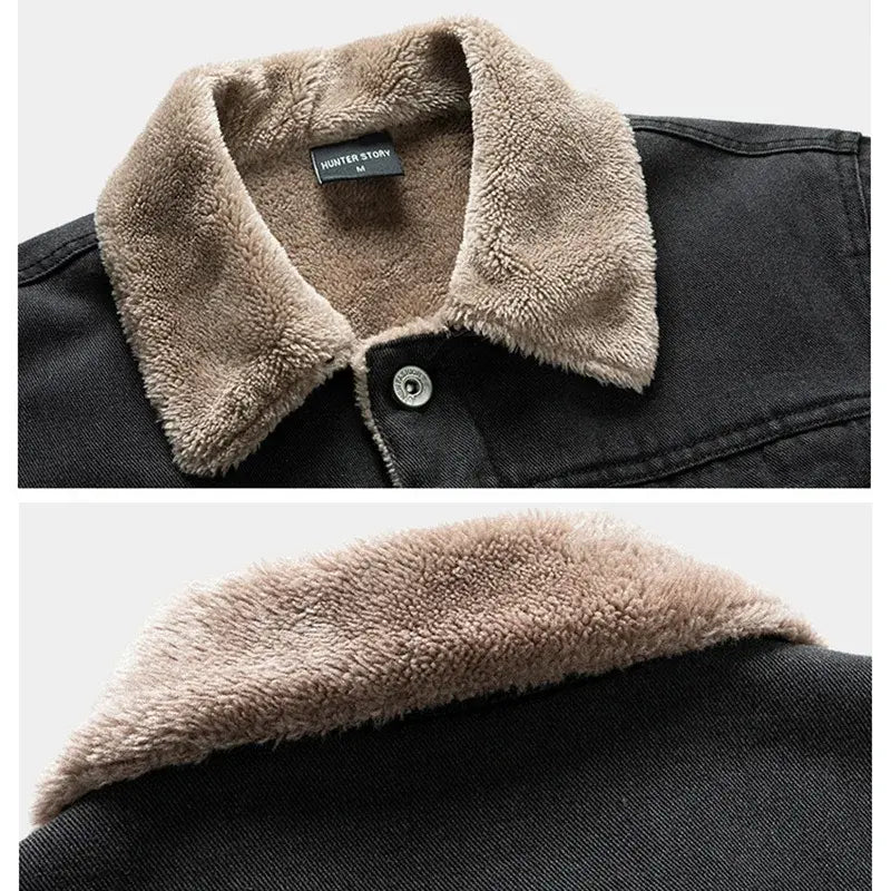 Jaqueta Jeans Masculina Forrada Romenzi RZ233, design refinado, interior forrado, conforto e estilo para homens modernos.
