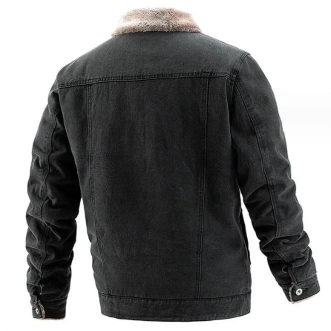 Jaqueta Jeans Masculina Forrada Romenzi RZ233, design refinado, interior forrado, conforto e estilo para homens modernos.