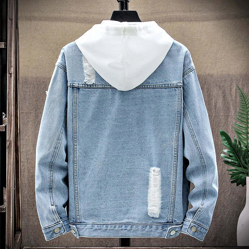 Jaqueta Jeans Masculina Romenzi StreetWear RZ235, design urbano moderno, confortável e com acabamentos de alta qualidade.