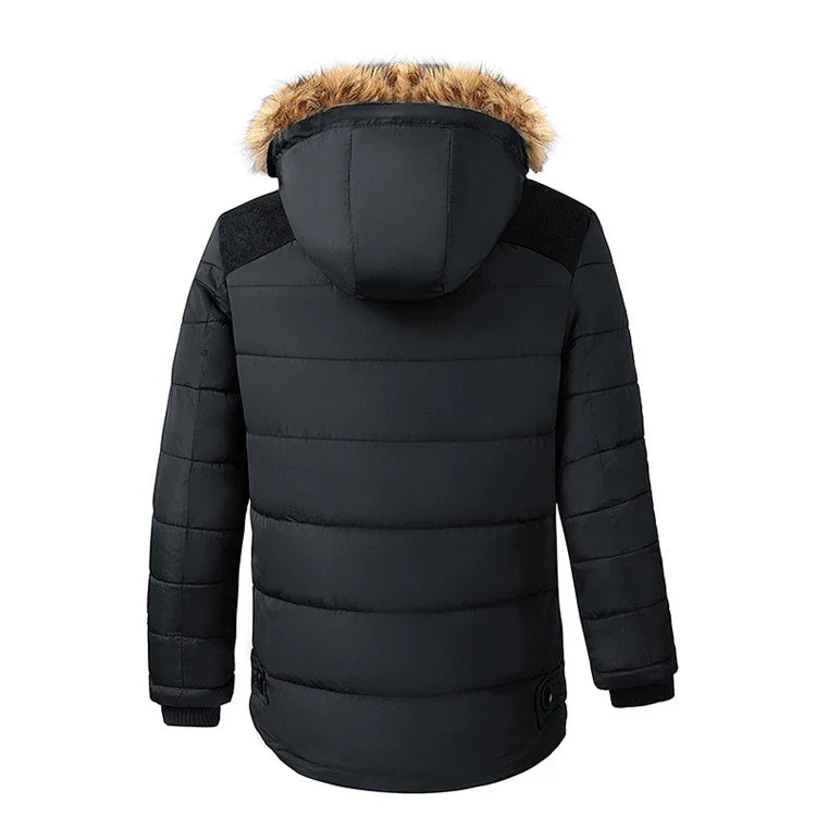 Jaqueta Masculina Acolchoada Romenzi Berlim RZ227 com design sofisticado e acabamento impecável, ideal para dias frios.
