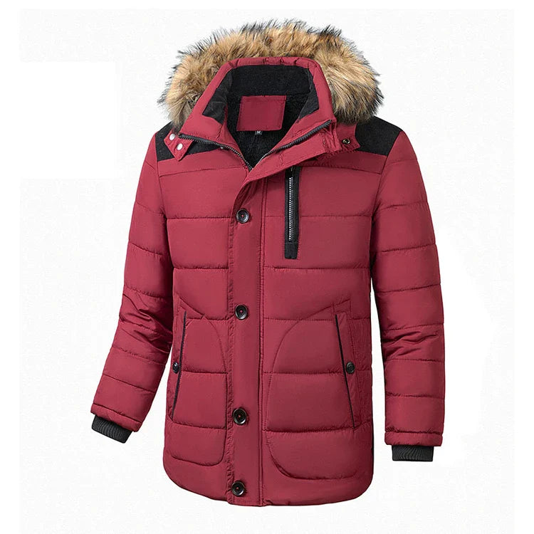 Jaqueta Masculina Acolchoada Romenzi Berlim RZ227 com design sofisticado e acabamento impecável, ideal para dias frios.