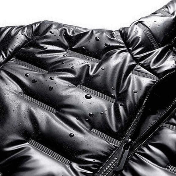 Jaqueta Masculina Bolha Acolchoada Romenzi RZ142 com isolamento térmico, resistente à água e vento, design moderno, ideal para proteção e estilo no inverno.