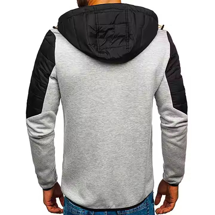 Jaqueta Masculina Casual Basic Romenzi RZ221 com forro acolchoado, design versátil e zíper durável. Elegância e proteção contra o frio para o homem moderno.