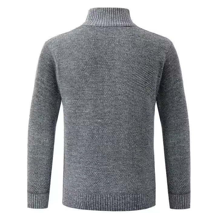 Jaqueta Masculina Casual Crochet Romenzi RZ219 com forro acolchoado, zíper durável e ajuste confortável, ideal para aquecimento e estilo em dias frios.
