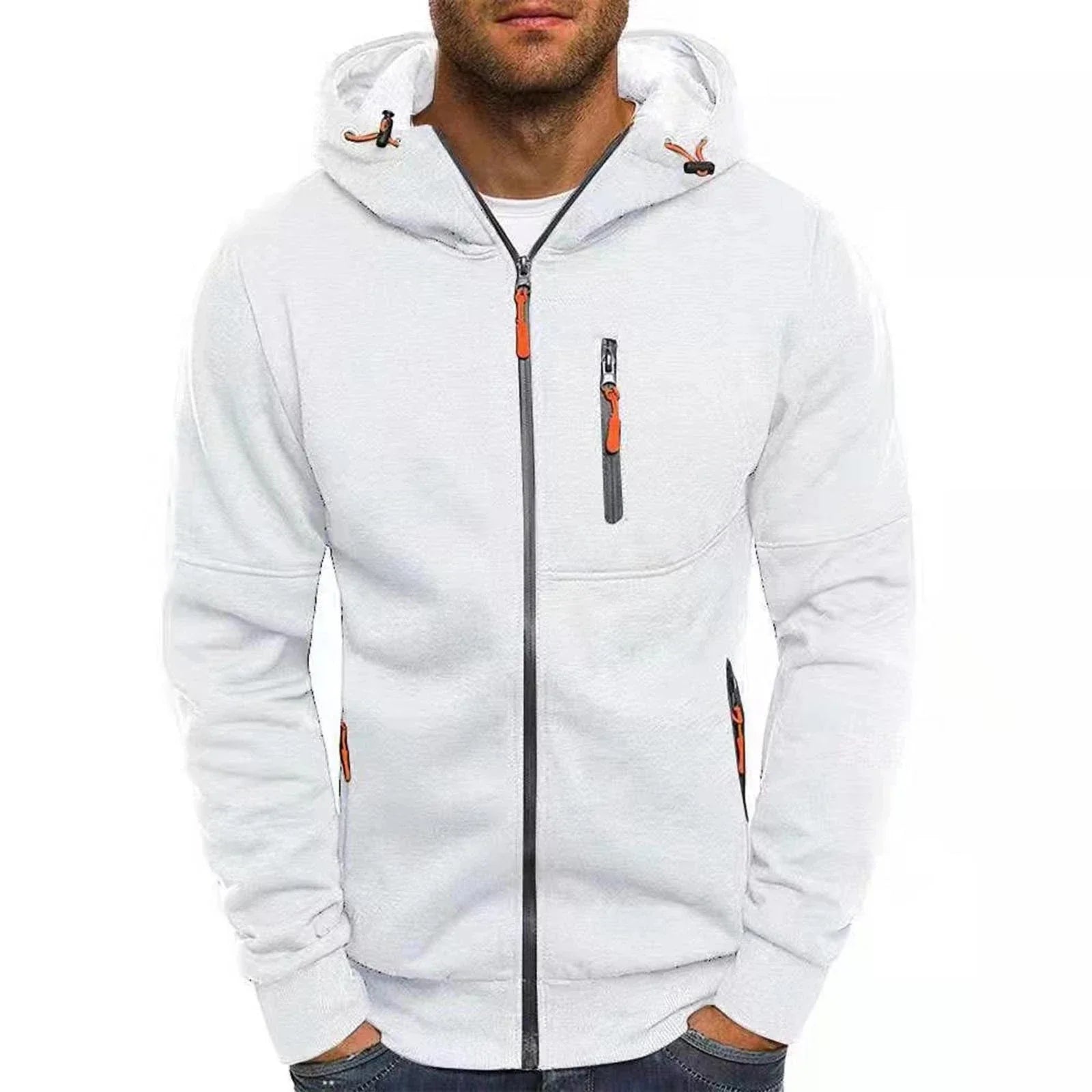 Jaqueta Masculina Casual Moderna Romenzi RZ193 em tecido resistente e design moderno, perfeita para dias frios.