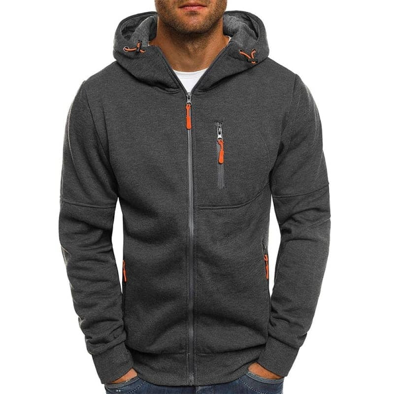 Jaqueta Masculina Casual Moderna Romenzi RZ193 em tecido resistente e design moderno, perfeita para dias frios.