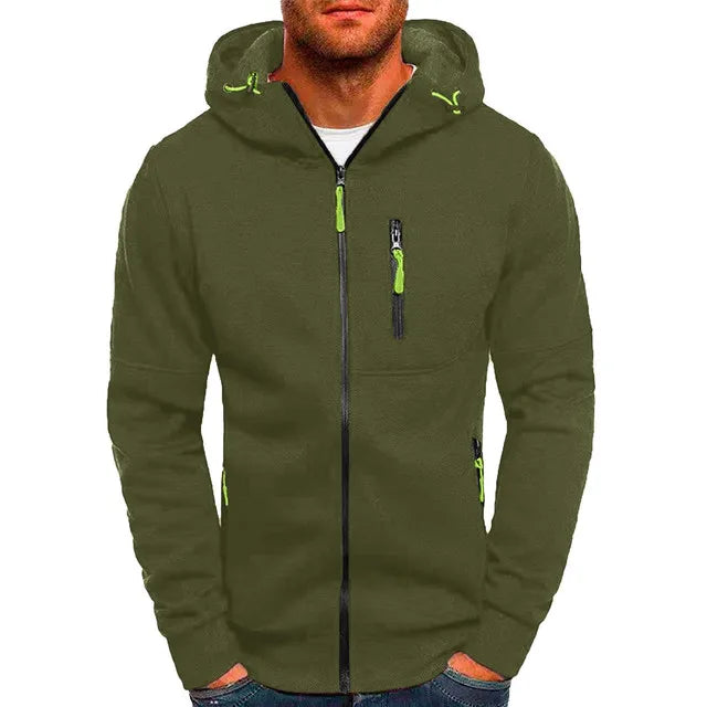 Jaqueta Masculina Casual Moderna Romenzi RZ193 em tecido resistente e design moderno, perfeita para dias frios.