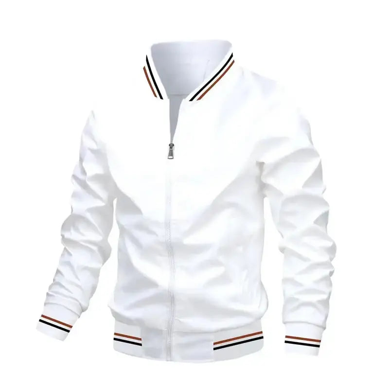 Jaqueta Masculina Casual Romenzi RZ146 com design moderno, caimento refinado e tecido resistente, ideal para conforto e estilo em qualquer ocasião.