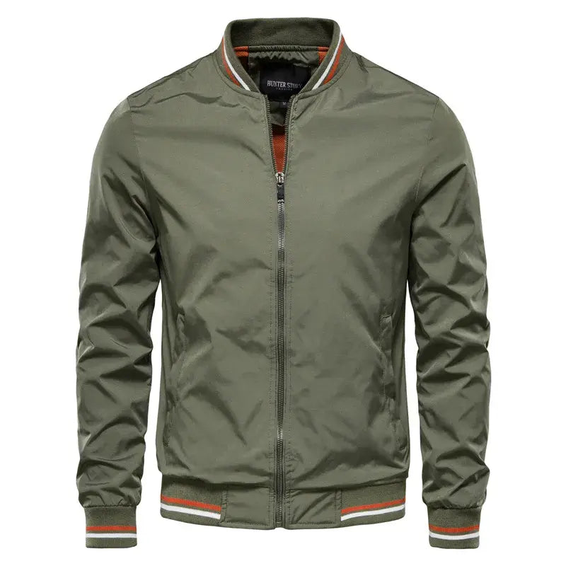 Jaqueta Masculina Casual Romenzi RZ146 com design moderno, caimento refinado e tecido resistente, ideal para conforto e estilo em qualquer ocasião.