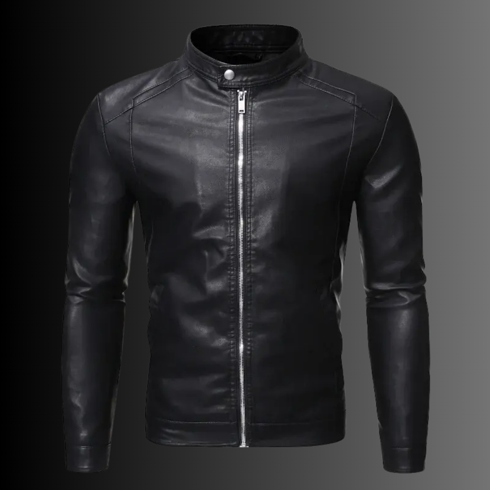 Jaqueta Masculina de Couro Romenzi Classic RZ117 - couro genuíno, design exclusivo, conforto, resistência e durabilidade premium.